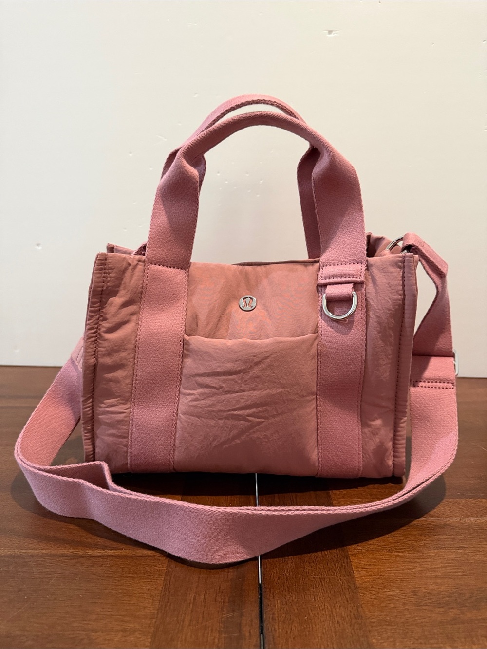 lululemon Dusty Pink Crossbody Tote Bag